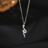 Green-eyed Snake White Gold