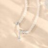 Pearl Silver Necklace(Length: 40+5cm)