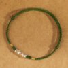925 Sterling Silver Grass Green Rope