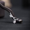 Plum Blossom Ebony Hairpin