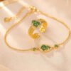 925 Sterling Silver Plated Gold