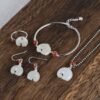 4Pcs(Necklace Bracelet Ring&Earrings)