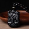 Black Obsidian Bead Necklace