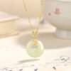 Auspicious Cloud Fu Character Hetian Jade