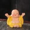 Yellow Laughing Buddha 9.5*6.5*7.5cm