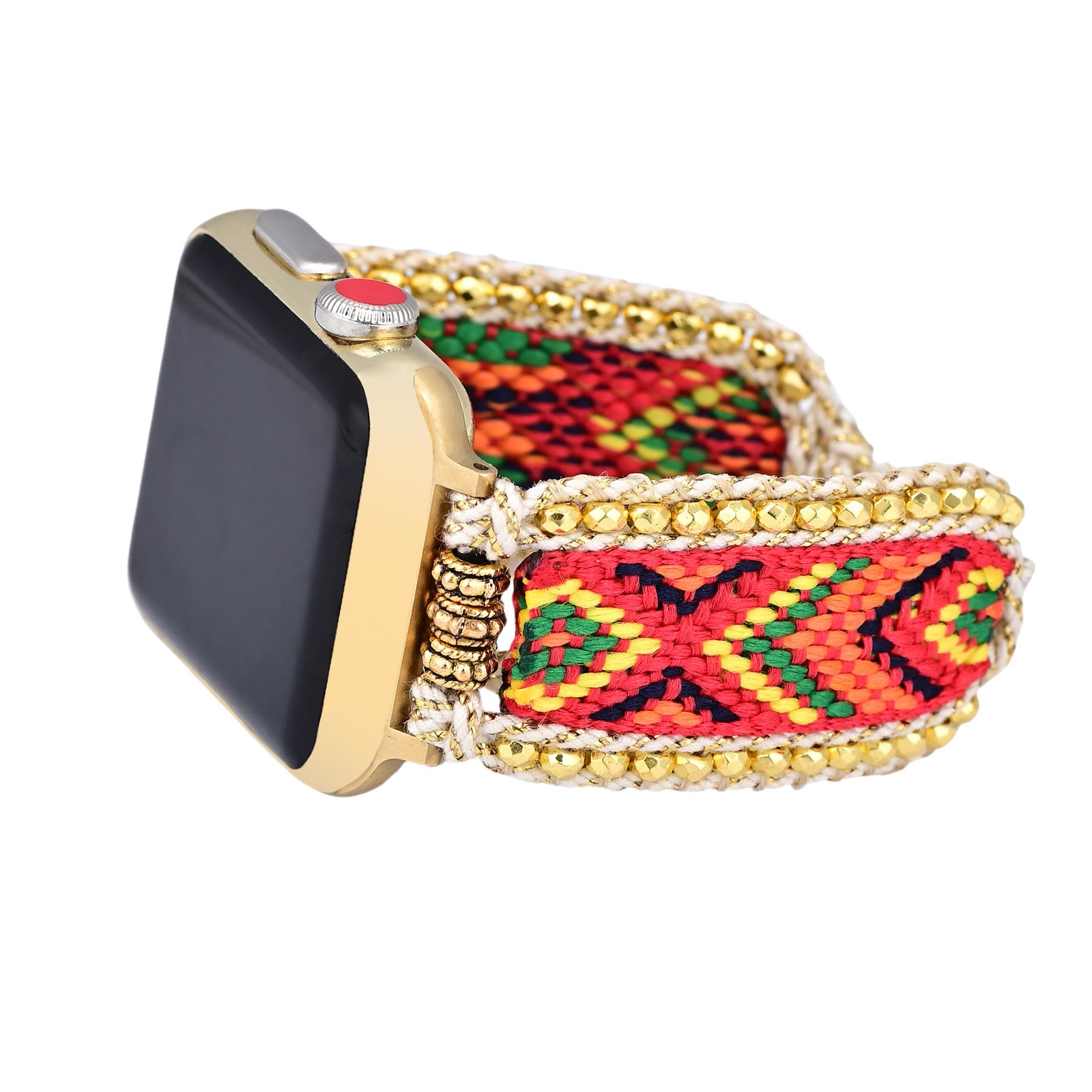 Artisan Handwoven Crystal Beaded Apple Watch Band (7)