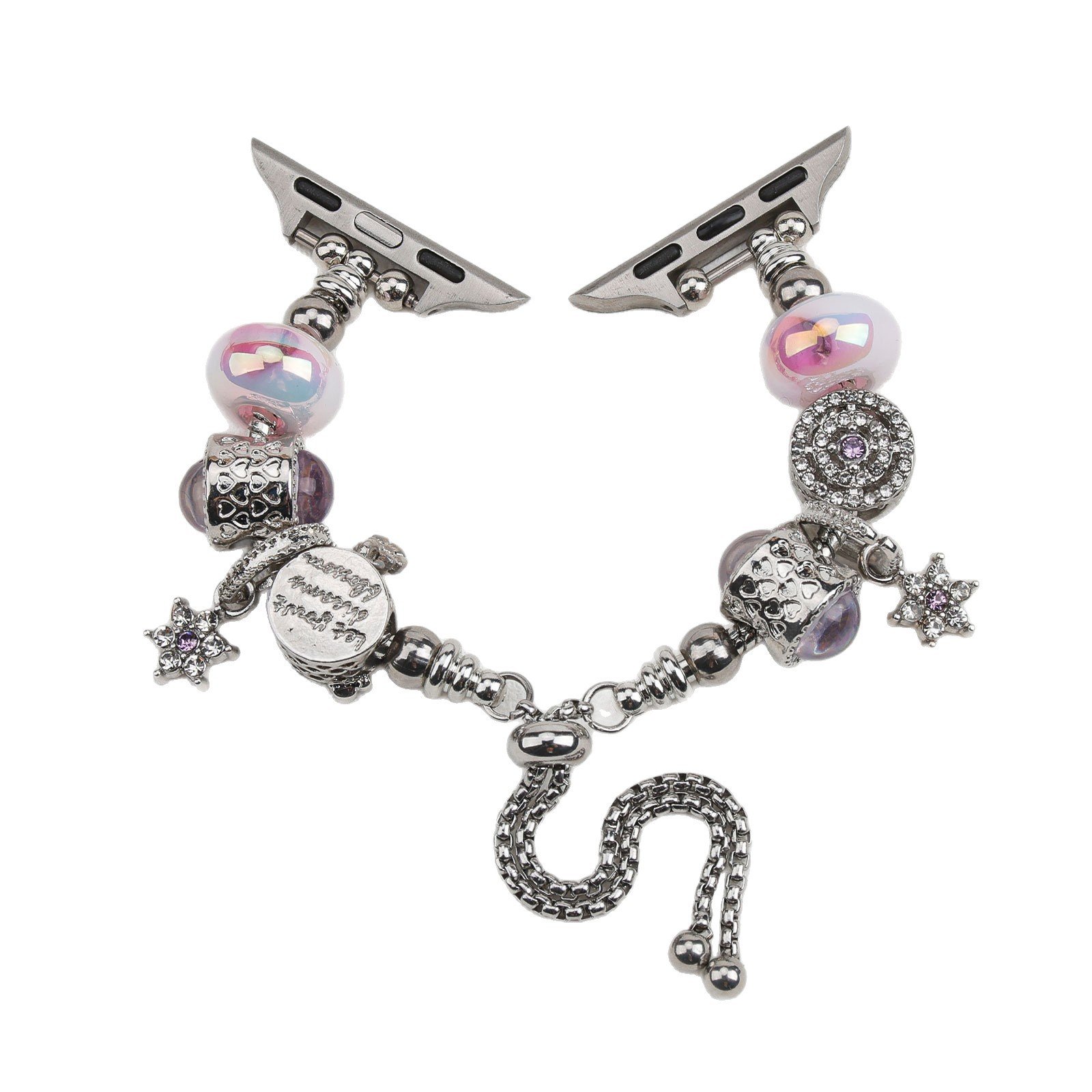 Beaded Star Charm Pandora-Style Bracelet Apple Watch Band (2)