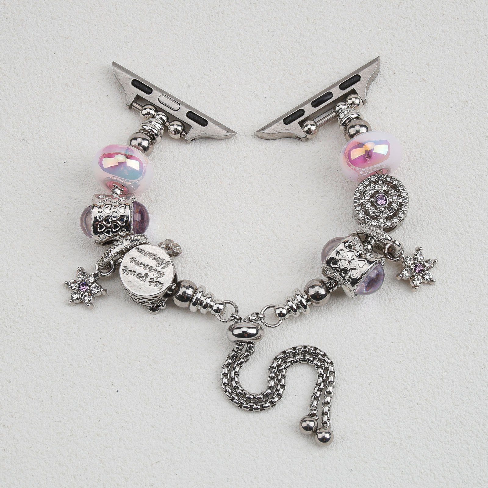 Beaded Star Charm Pandora-Style Bracelet Apple Watch Band (4)