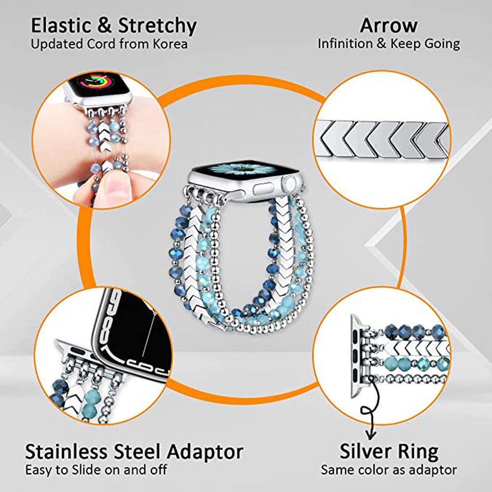 Healing Black Onyx & Crystal Energy Apple Watch Band (11)