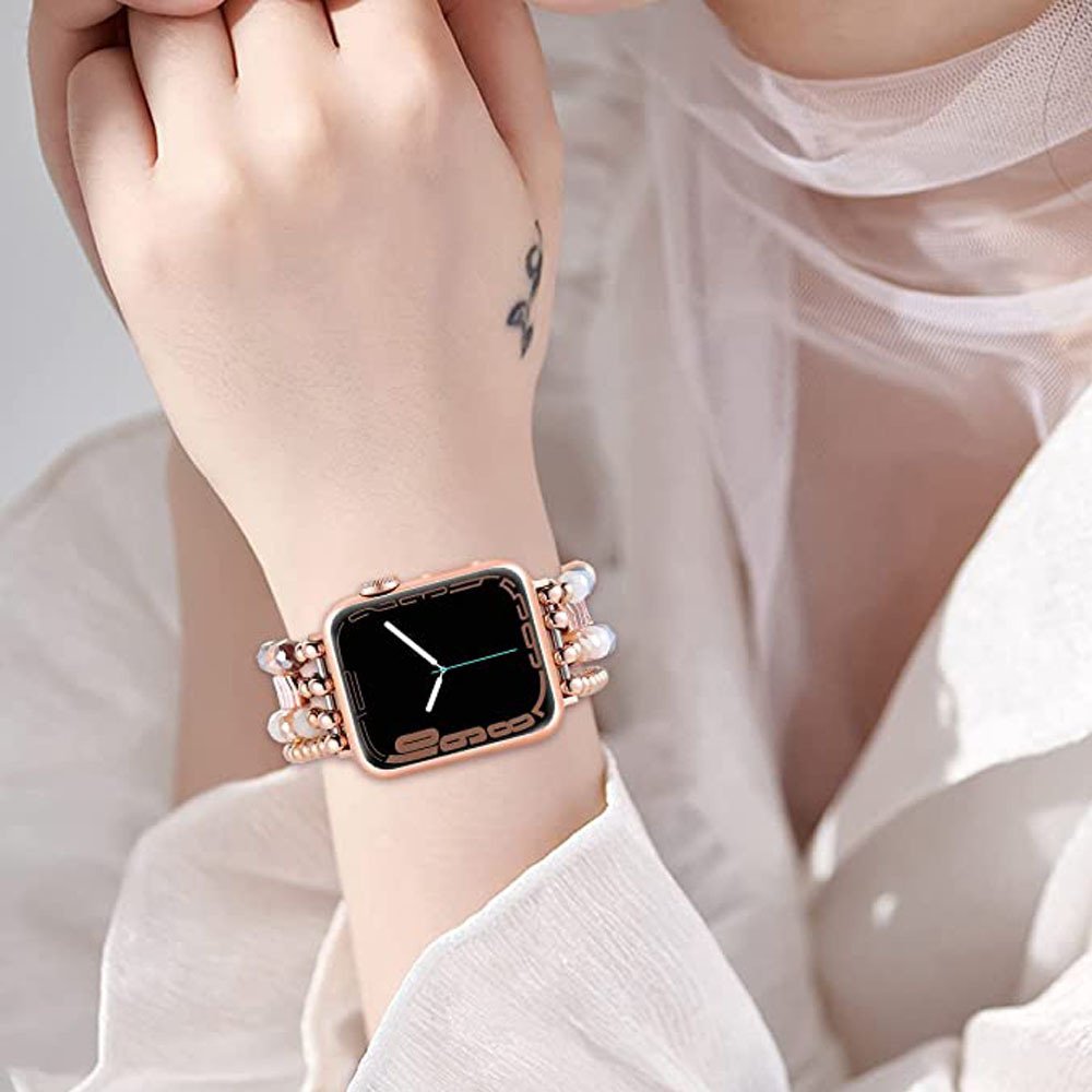 Healing Black Onyx & Crystal Energy Apple Watch Band (7)
