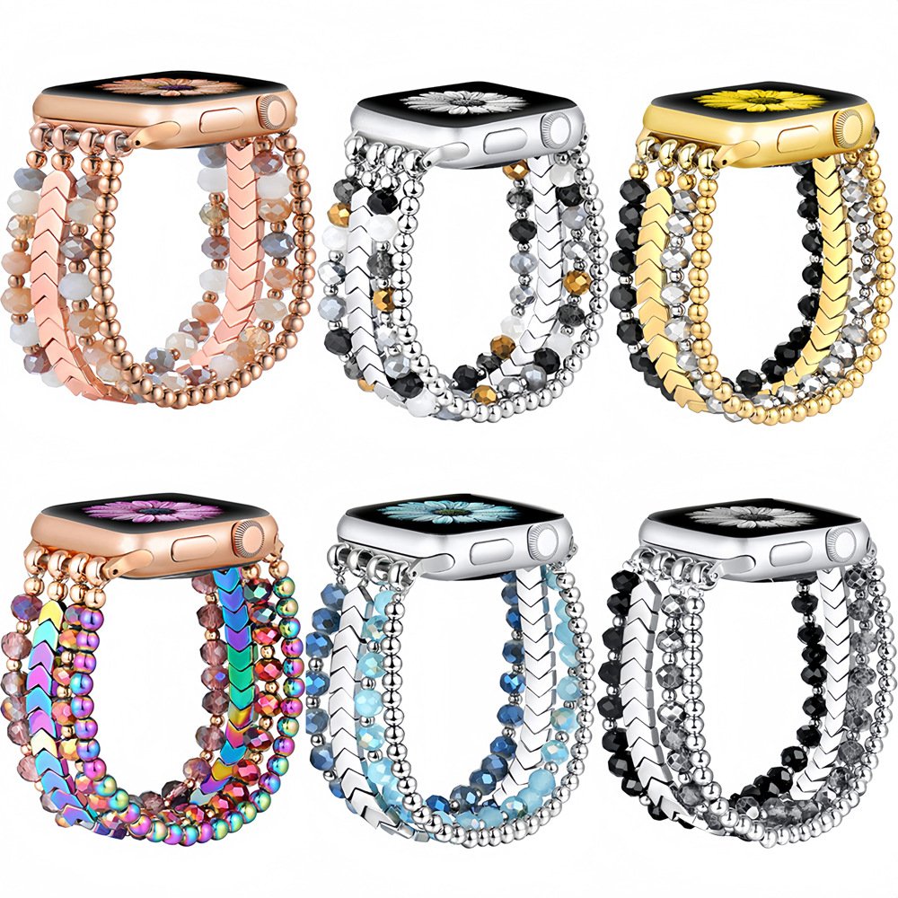 Healing Black Onyx & Crystal Energy Apple Watch Band (8)